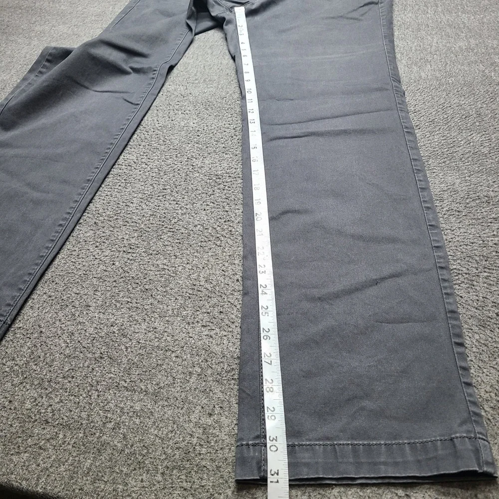 Apt.‎ 9 Straight Fit Pants Mens 34x32 Gray Excellent Premier Flex Cotton Blend